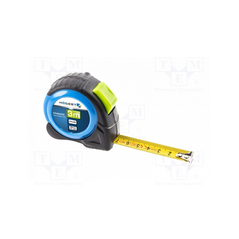10 pcs : HT4M405 - Measuring tape, L: 3m, Width: 16mm, Class: II, double-sided