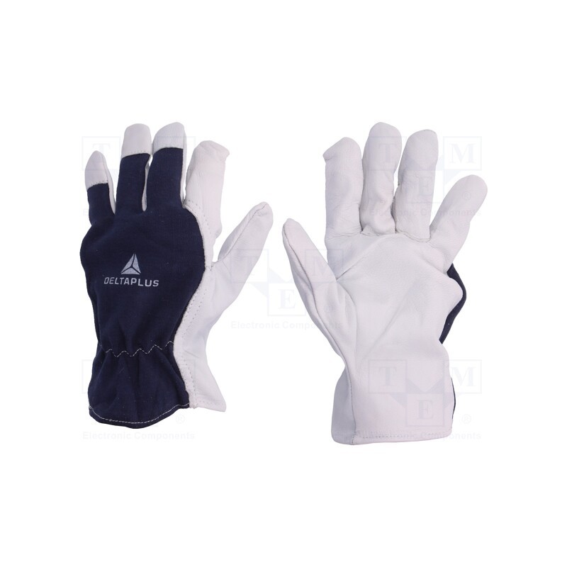 10 set : CT402BL11 - Protective gloves, Size: 11, natural leather, CT402