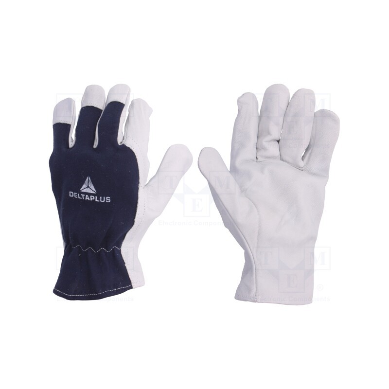 10 set : CT402BL10 - Protective gloves, Size: 10, natural leather, CT402