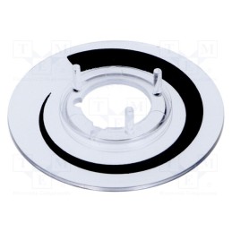 10 pcs : A4416020 - Collar with scale, polycarbonate, transparent, push-in, 31mm