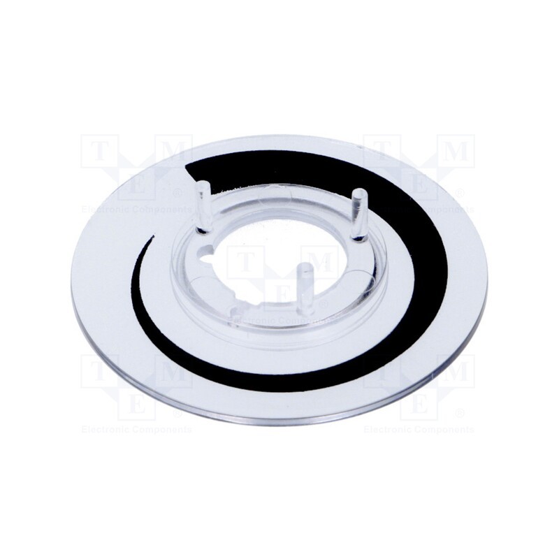 10 pcs : A4416020 - Collar with scale, polycarbonate, transparent, push-in, 31mm