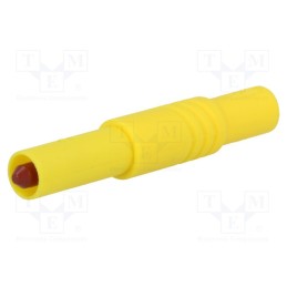 10 pcs : LAS S G GE - Plug, 4mm banana, 24A, 1kVDC, yellow, insulated, 3mΩ, 0.5÷2.5mm2