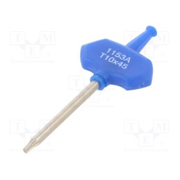 10 pcs : 1153A10R - Wrench, Torx®, TX10, Overall len: 84mm, Working part len: 45mm