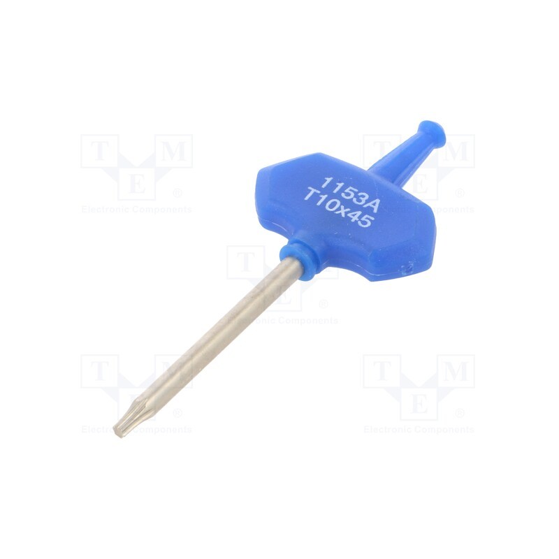 10 pcs : 1153A10R - Wrench, Torx®, TX10, Overall len: 84mm, Working part len: 45mm
