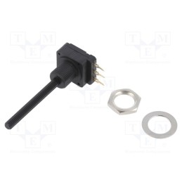 10 pcs : PC16SH10IP04102A2020TA - Potentiometer: shaft, 1kΩ, 200mW, THT, 4mm, plastic, mono, carbon