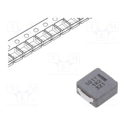 10 pcs : ETQP5M101YGC - Inductor: wire, SMD, 97uH, 3A, 208mΩ, ±20%, 10.7x10x5mm, -40÷150°C
