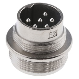 1 pcs - Amphenol C 091 D Series, 6 Pole Din Plug Plug, 5A, 300 V ac/dc IP67