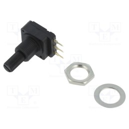 10 pcs : PC16SH10IP11102A2020TA - Potentiometer: shaft, 1kΩ, 200mW, THT, 6.25mm, plastic, mono, carbon