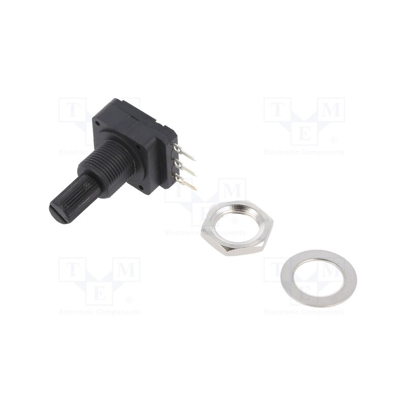 10 pcs : PC16SH10IP11502A2020TA - Potentiometer: shaft, 5kΩ, 200mW, THT, 6.25mm, plastic, mono, carbon