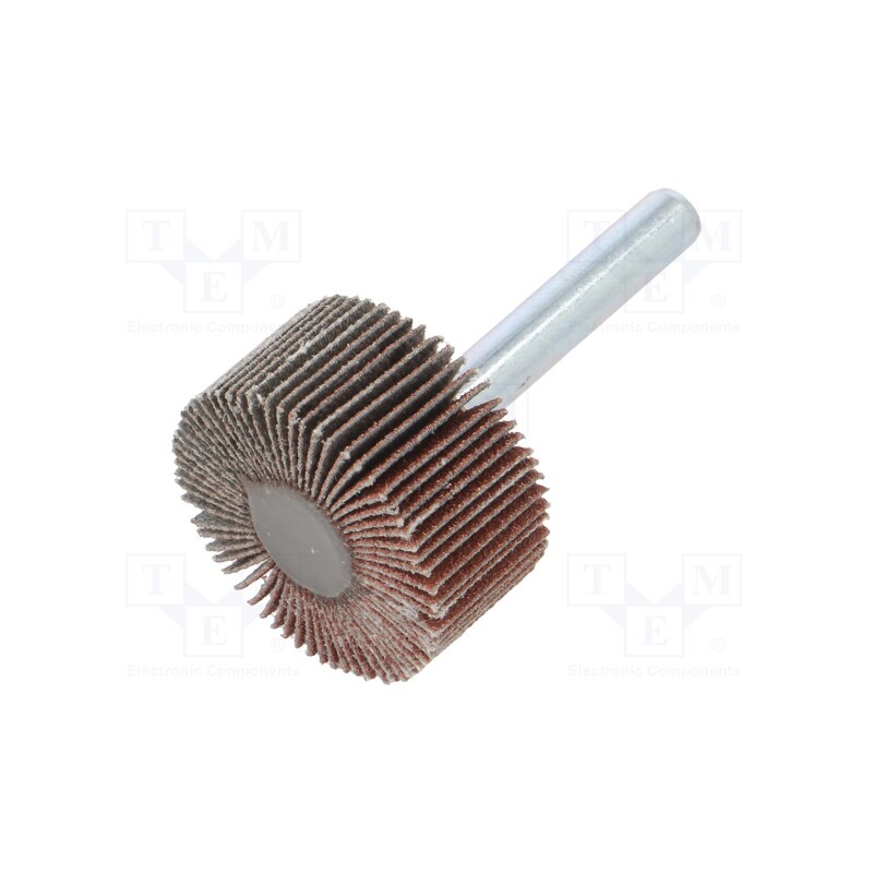 10 pcs : RG.074 - Wheel, Granularity: 120, Mounting: rod 6mm, with lever, Ø30x15mm