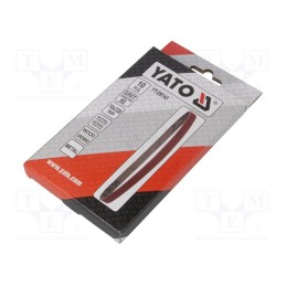10 set : YT-09743 - Endless sanding belt, L: 330mm, W: 10mm, Granularity: 60, 10pcs.