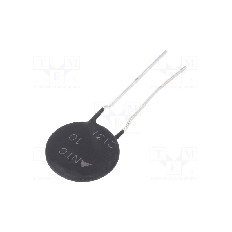 10 pcs : B57364S0100M000 - NTC thermistor, 10Ω, -55÷170°C, 5.1W, ±20%, THT, 3300K, Pitch: 7.5mm