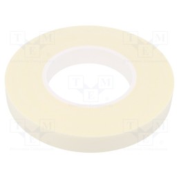 10 rol : 3502 PIANKOWA 1MM 19MM-11M - Tape: fixing, W: 19mm, L: 11m, Thk: 1mm, two-sided adhesive, white