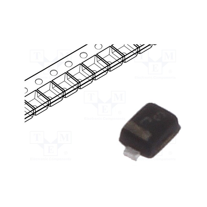 50 pcs : ESD12VD9-TP - Diode: TVS, 100W, 13.5V, unidirectional, SOD923, , 15pF