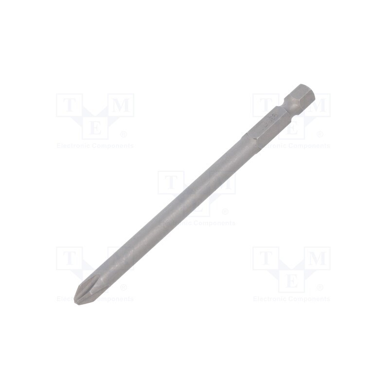 10 pcs : 862PH-XL/2 - Screwdriver bit, Phillips, PH2, Overall len: 100mm