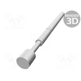 10 pcs : TK 0030N F 1,50 S 120 A - Test needle, Operational spring compression: 2mm, 3A, TK0030N