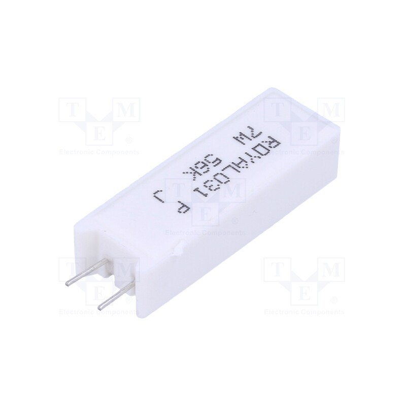 50 pcs : PRM07WJP563B00 - Resistor: wire-wound, cement, THT, 56kΩ, 7W, ±5%, 38x12.5x9mm
