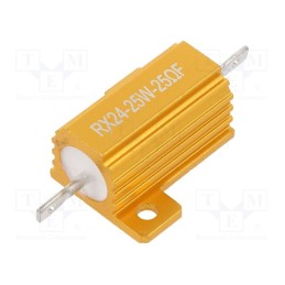 10 pcs : AHP25W-25RF - Resistor: wire-wound, with heatsink, 25Ω, 25W, ±1%, 50ppm/°C