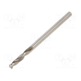 10 pcs : 90100210100 - Drill bit, for metal, Ø: 2.1mm, L: 38mm, Working part len: 12mm