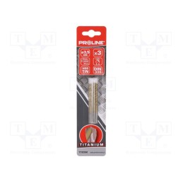 10 set : 77835K - Drill bit, for metal, Ø: 3.5mm, 3pcs, Features: grind blade