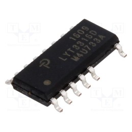 10 pcs : LYT3316D - IC: PMIC, AC/DC switcher,LED driver, 85÷265V, Ubr: 650V, SO16B