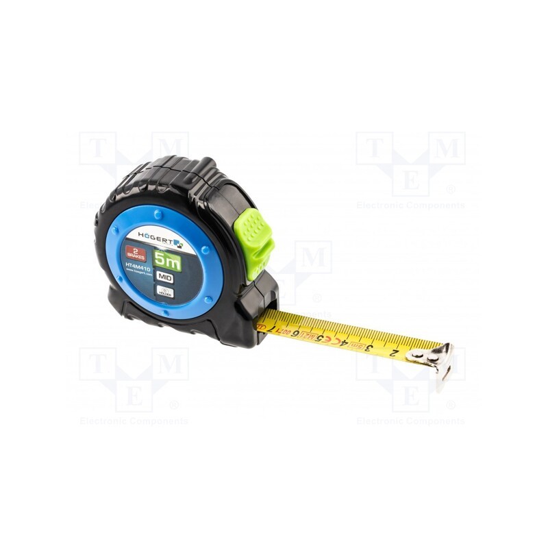 10 pcs : HT4M410 - Measuring tape, L: 5m, Width: 19mm, Class: II