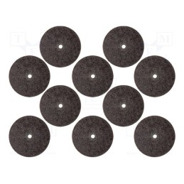 10 set : M.5030 - Cutting wheels, Ø: 22mm, Thk: 0.6mm, metal,plastic, 10pcs.