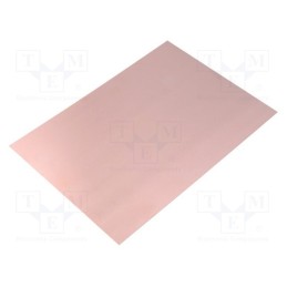 10 pcs : - Laminate, FR4,epoxy resin, 1mm, L: 233mm, W: 160mm, Coating: copper