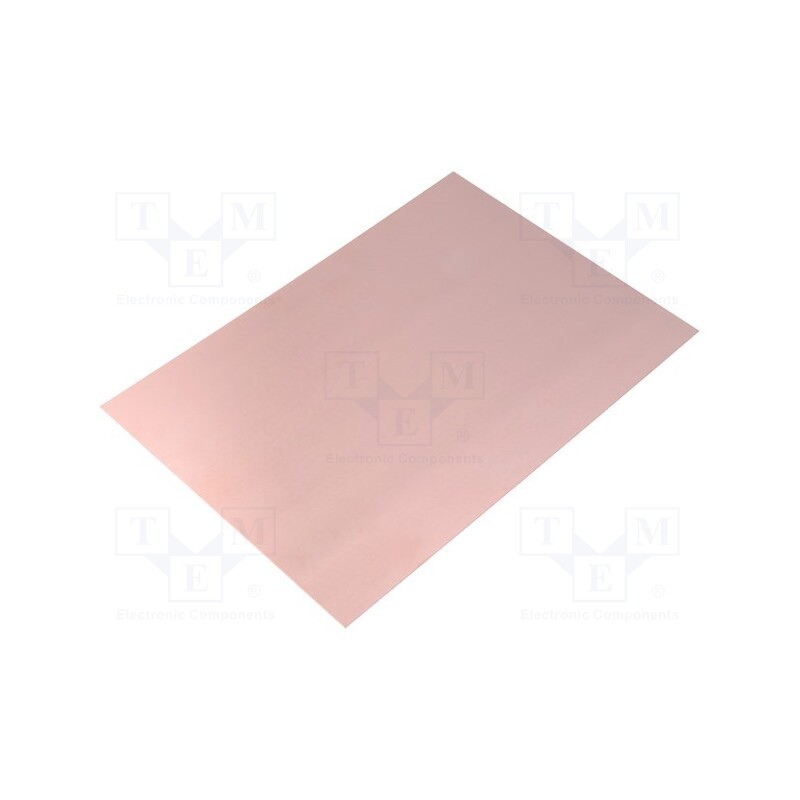 10 pcs : - Laminate, FR4,epoxy resin, 1mm, L: 233mm, W: 160mm, Coating: copper