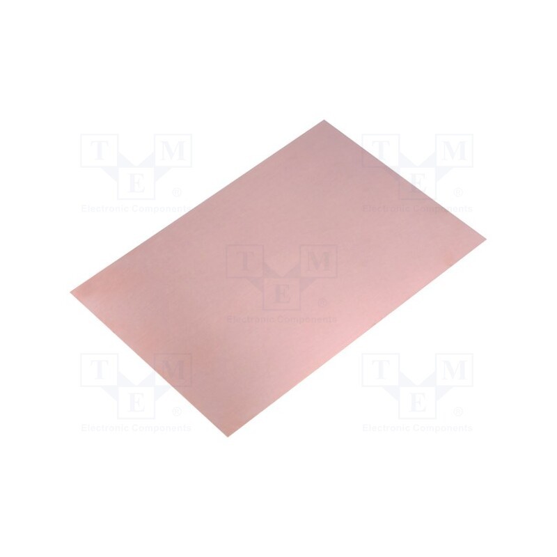 10 pcs : - Laminate, FR4,epoxy resin, 1mm, L: 233mm, W: 160mm, Coating: copper