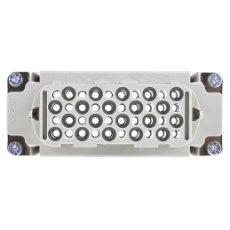 1 pcs - HARTING Heavy Duty Power Connector Insert, 10A, Female, Han D Series, 41 Contacts