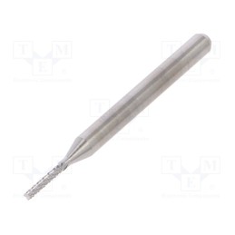 10 pcs : DCFBM 1200 060 - Diamond mill, Ø: 1.2mm, Ø: 3.175mm, L: 38.2mm, Working part len: 6mm