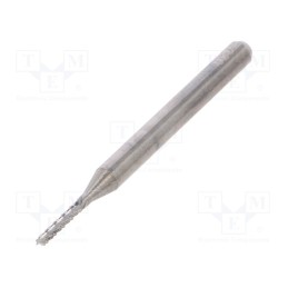 10 pcs : DCFBM 1300 060 - Diamond mill, Ø: 1.3mm, Ø: 3.175mm, L: 38.2mm, Working part len: 6mm