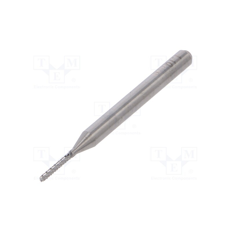 10 pcs : DCFBM 1100 060 - Diamond mill, Ø: 1.1mm, Ø: 3.175mm, L: 38.2mm, Working part len: 6mm