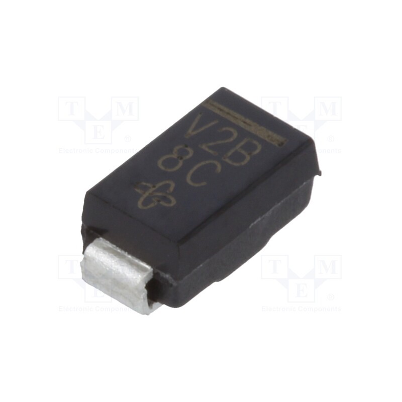 10 pcs : VSSA210-E3/61T - Diode: Schottky rectifying, SMD, 100V, 2A, SMA,