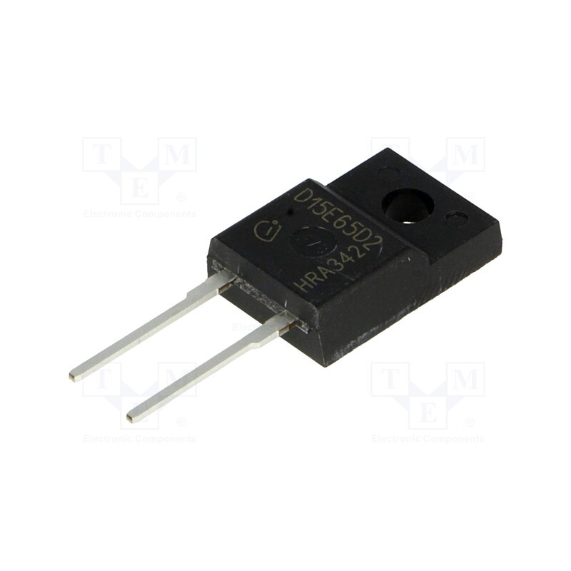10 pcs : IDV15E65D2XKSA1 - Diode: rectifying, THT, 650V, 15A, , TO220FP-2