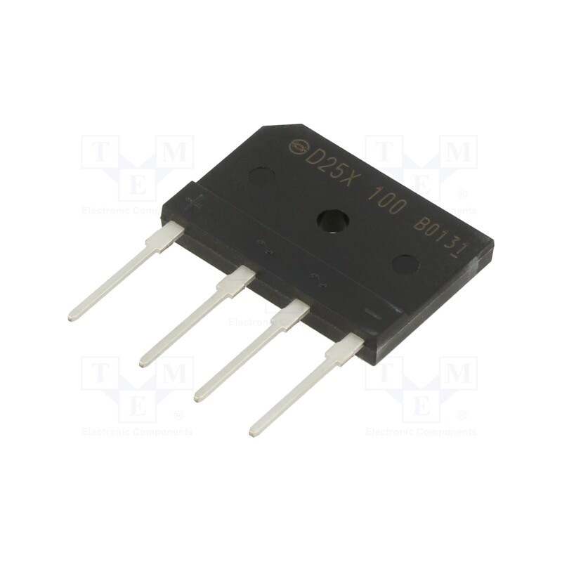 10 pcs : D25XB100-7000 - Bridge rectifier: single-phase, Urmax: 1kV, If: 25A, Ifsm: 350A