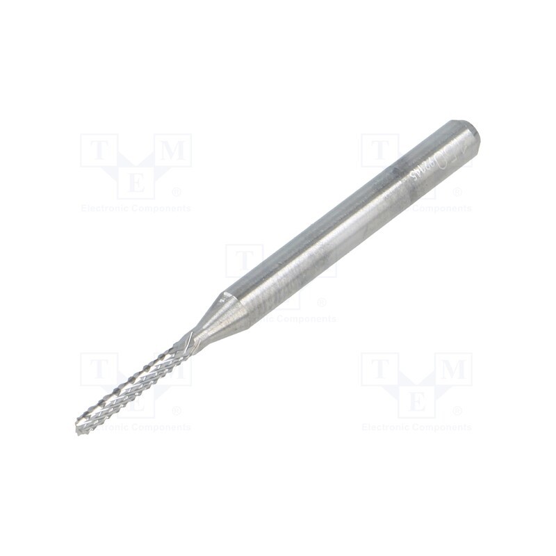 10 pcs : DCFBM 1500 090 - Diamond mill, Ø: 1.5mm, Ø: 3.175mm, L: 38.2mm, Working part len: 6mm