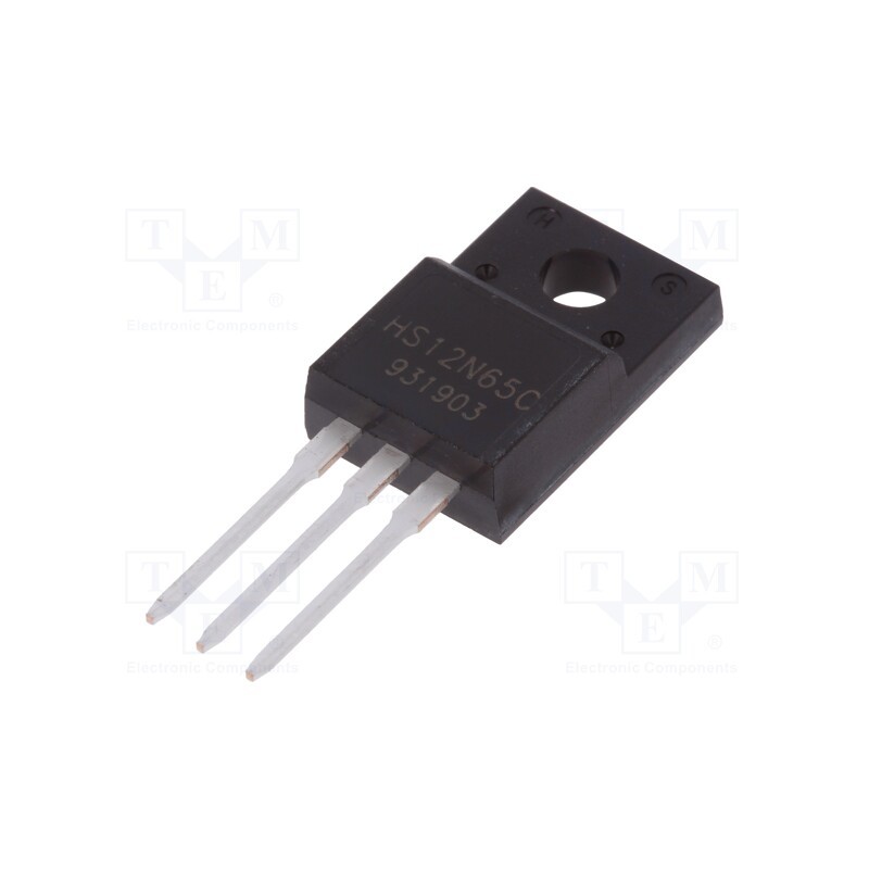 10 pcs : 12N65 - Transistor: N-MOSFET, unipolar, 650V, 12A, 33.2W, TO220F
