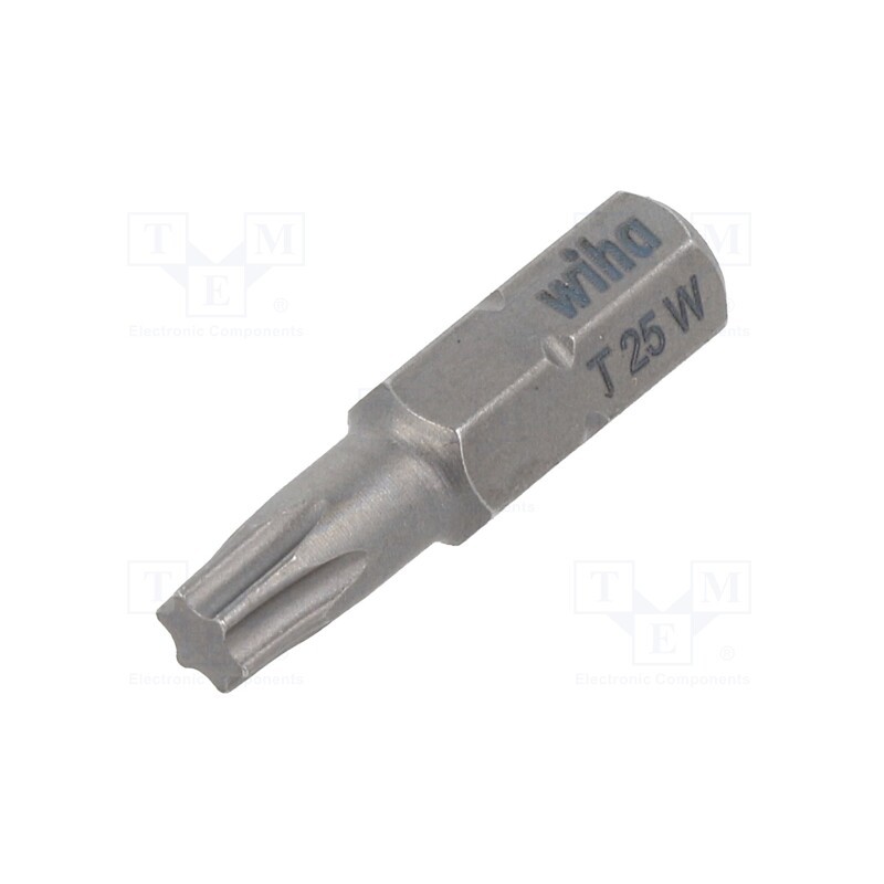 10 pcs : 4928 - Screwdriver bit, Torx®, TX25, Overall len: 25mm, STANDARD