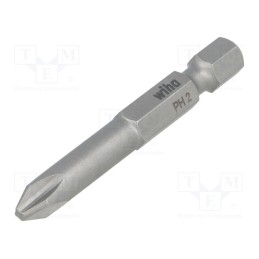 10 pcs : 33704 - Screwdriver bit, Phillips, PH2, Overall len: 50mm, PROFESSIONAL