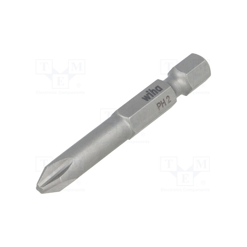 10 pcs : 33704 - Screwdriver bit, Phillips, PH2, Overall len: 50mm, PROFESSIONAL