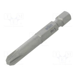 10 pcs : 33705 - Screwdriver bit, Phillips, PH3, Overall len: 50mm, PROFESSIONAL