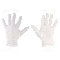 10 set : GNB-M - Protective gloves, ESD, M, Features: Breathable fabric, cotton