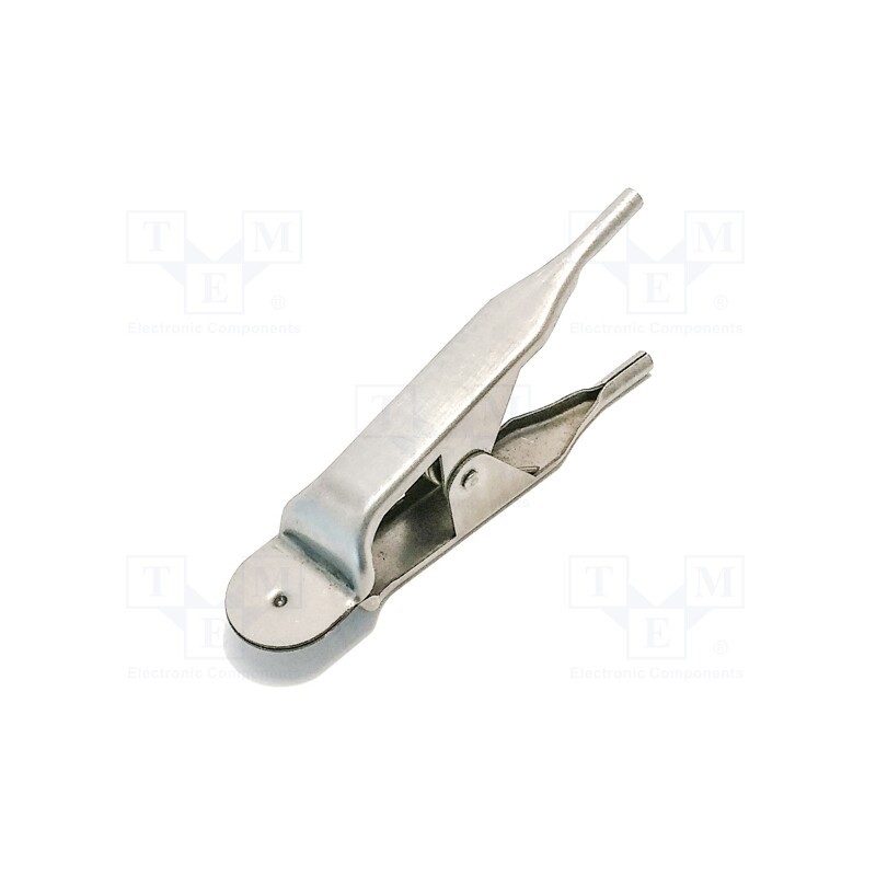 10 pcs : BU-122 - Clip, Max jaw capacity: 15mm, 20A, stainless steel, L: 79mm