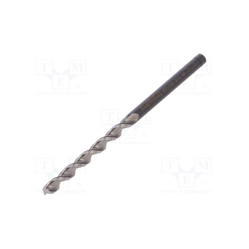 10 pcs : 61100330100 - Drill bit, for metal, Ø: 3.3mm, L: 65mm, Working part len: 36mm