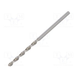 10 pcs : 61100180100 - Drill bit, for metal, Ø: 1.8mm, L: 46mm, Working part len: 22mm