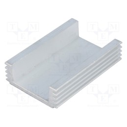 10 pcs : - Heatsink: extruded, L: 60mm, W: 40mm, H: 15mm, 102cm2, Int.width: 28mm