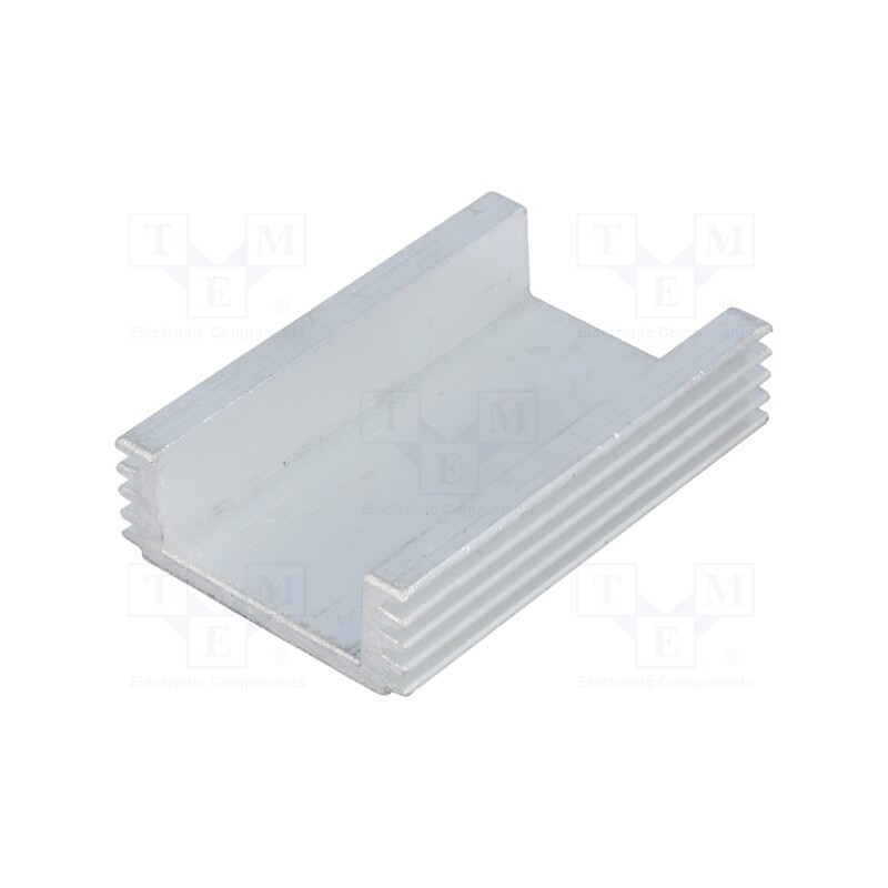 10 pcs : - Heatsink: extruded, L: 60mm, W: 40mm, H: 15mm, 102cm2, Int.width: 28mm