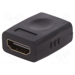 10 pcs : AK-330500-000-S - Adapter, HDMI socket,both sides, black